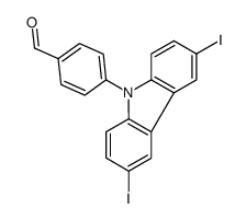 4-(3,6-diiodocarbazol-9-yl)benzaldehyde Structure