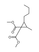 dimethyl 2-butyl-3-methylcyclopropane-1,1-dicarboxylate结构式