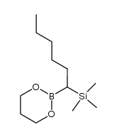 B-2-(1-trimethylsilyl-1-hexyl)-1,3,2-dioxaborinane结构式