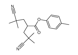 p-Tolyl-<4-cyano-2-(2-cyano-2-methyl-1-propyl)-4-methyl>valerianat Structure