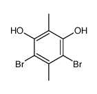 4,6-dibromo-2,5-dimethylbenzene-1,3-diol结构式
