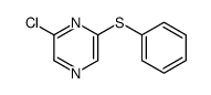 2-chloro-6-phenylsulfanylpyrazine结构式