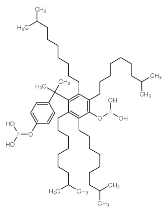 [4-[2-[4-[bis(8-methylnonoxy)phosphanyloxy]phenyl]propan-2-yl]phenyl] bis(8-methylnonyl) phosphite Structure