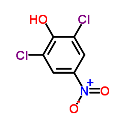 2,6-二氯-4-硝基苯酚结构式