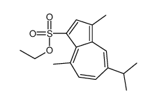 ethyl 3,8-dimethyl-5-propan-2-ylazulene-1-sulfonate结构式