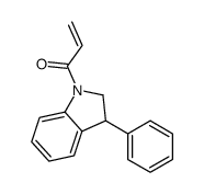 1-(3-phenyl-2,3-dihydroindol-1-yl)prop-2-en-1-one Structure