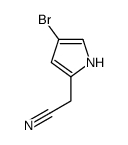 2-(4-bromo-1H-pyrrol-2-yl)acetonitrile Structure
