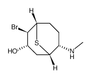 2exo-bromo-6endo-methylamino-9-thia-bicyclo[3.3.1]nonan-3endo-ol Structure