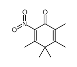 2,3,4,4,5-pentamethyl-6-nitrocyclohexa-2,5-dien-1-one结构式
