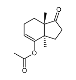 2-Acetoxy-trans-1,6-dimethylbicyclo<4.3.0>non-2-en-7-on Structure