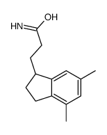 3-(4,6-dimethyl-2,3-dihydro-1H-inden-1-yl)propanamide结构式