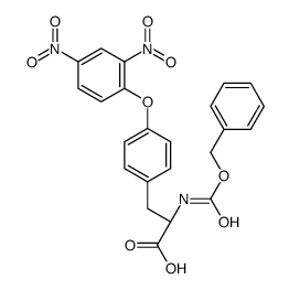 (2S)-3-[4-(2,4-dinitrophenoxy)phenyl]-2-(phenylmethoxycarbonylamino)propanoic acid Structure