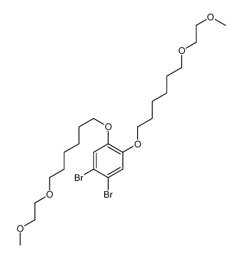 1,2-dibromo-4,5-bis[6-(2-methoxyethoxy)hexoxy]benzene Structure