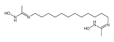 N-hydroxy-N'-[12-[1-(hydroxyamino)ethylideneamino]dodecyl]ethanimidamide结构式