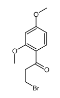 3-bromo-1-(2,4-dimethoxyphenyl)propan-1-one结构式