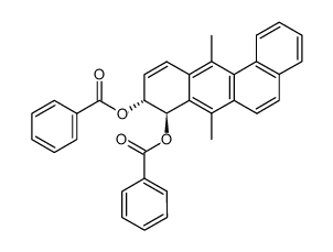 trans-8.9-Dibenzoyloxy-8.9-dihydro-DMBA Structure
