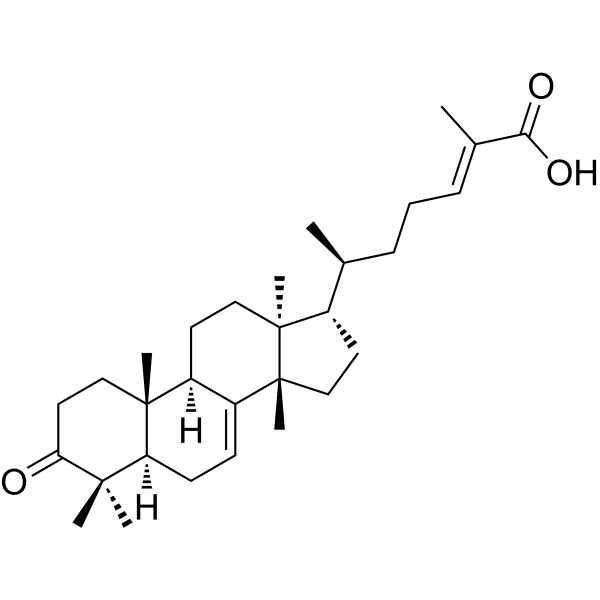 (E)-Masticadienonic acid Structure