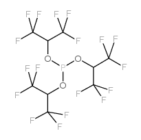 亚膦酸三(1,1,1,3,3,3-六氟-2-丙基)酯结构式