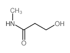 3-羟基-N-甲基丙酰胺结构式