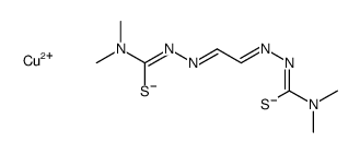 copper (II) pyruvaldehyde bis(N(4)-dimethylthiosemicarbazone) structure