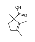 1,2,3-trimethyl-cyclopent-2-enecarboxylic acid Structure