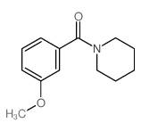 (3-methoxyphenyl)-(1-piperidyl)methanone结构式
