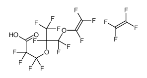 1,1,2,2-tetrafluoroethene,2,2,3,3-tetrafluoro-3-[1,1,1,2,3,3-hexafluoro-3-(1,2,2-trifluoroethenoxy)propan-2-yl]oxypropanoic acid Structure