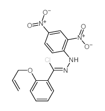 Benzenecarbohydrazonoylchloride, N-(2,4-dinitrophenyl)-2-(2-propen-1-yloxy)- Structure