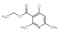 4-氯-2,6-二甲基吡啶-3-羧酸乙酯结构式