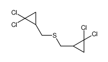 1,1-dichloro-2-[(2,2-dichlorocyclopropyl)methylsulfanylmethyl]cyclopropane Structure