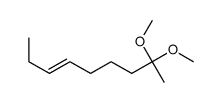 (E)-8,8-Dimethoxy-3-nonene结构式