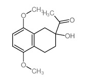 1-(2-hydroxy-5,8-dimethoxy-tetralin-2-yl)ethanone结构式