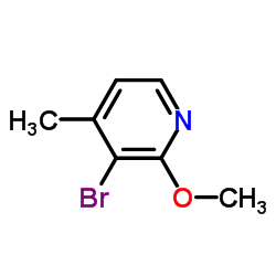3-溴-2-甲氧基-4-甲基吡啶结构式
