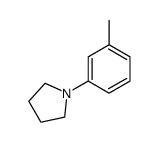 PYRROLIDINE, 1-(3-METHYLPHENYL)-结构式
