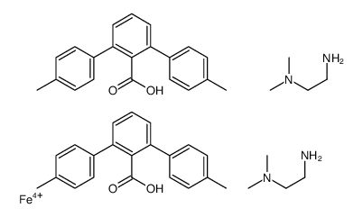 2,6-bis(4-methylphenyl)benzoic acid,N',N'-dimethylethane-1,2-diamine,iron(4+) Structure