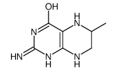 4(1H)-Pteridinone,2-amino-5,6,7,8-tetrahydro-6-methyl-,(S)-(9CI)结构式