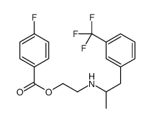 2-[1-[3-(trifluoromethyl)phenyl]propan-2-ylamino]ethyl 4-fluorobenzoate结构式