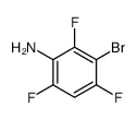 3-bromo-2,4,6-trifluoro-aniline结构式