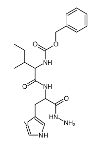 Nα-(N-benzyloxycarbonyl-isoleucyl)-histidine hydrazide Structure