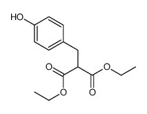 diethyl 2-[(4-hydroxyphenyl)methyl]propanedioate结构式