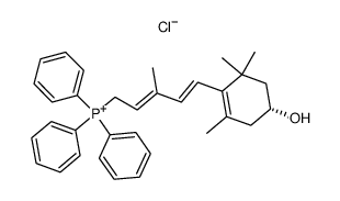 [(2E,4E)-(R)-5-(4-hydroxy-2,6,6-trimethyl-1-cyclohexen-1-yl)-3-methyl-2,4-pentadienyl]-triphenylphosphonium chloride Structure