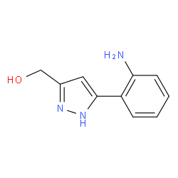 (3-(2-氨基苯基)-1H-吡唑-5-基)甲醇结构式
