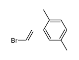 (E)-β-(2,5-dimethylphenyl)vinyl bromide Structure