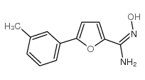 2-Furancarboximidamide,N-hydroxy-5-(3-methylphenyl)- Structure