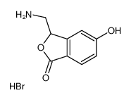3-(aminomethyl)-5-hydroxy-3H-2-benzofuran-1-one,hydrobromide Structure