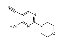 4-氨基-2-(4-吗啉基)-5-嘧啶甲腈结构式