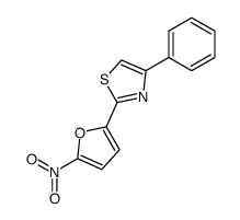 2-(5-NITROFURAN-2-YL)-4-PHENYLTHIAZOLE结构式