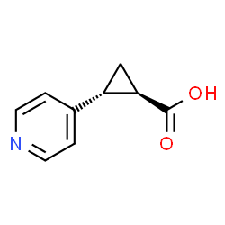 反式-2-(吡啶-4-基)环丙烷-1-羧酸结构式