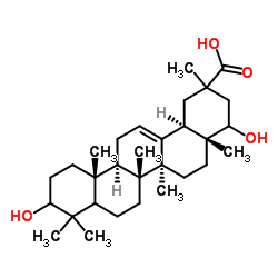 3,22-二羟基齐墩果-12-烯-29-酸结构式