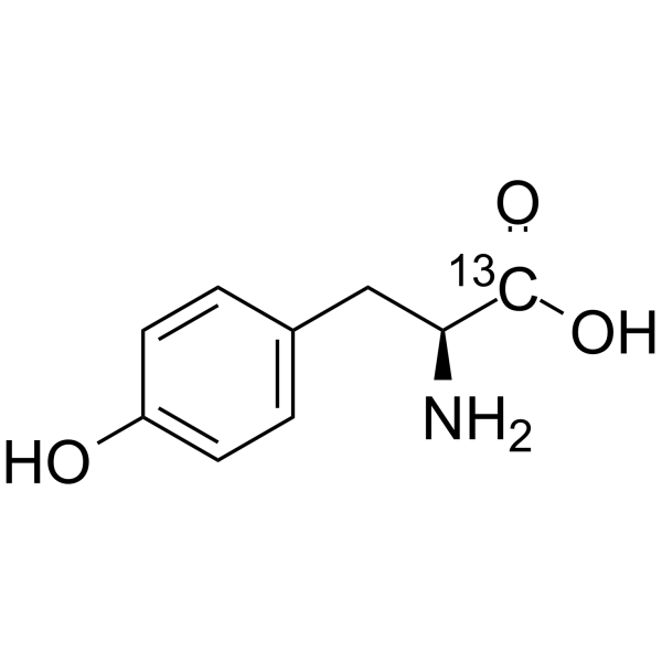 L-Tyrosine-1-13C structure